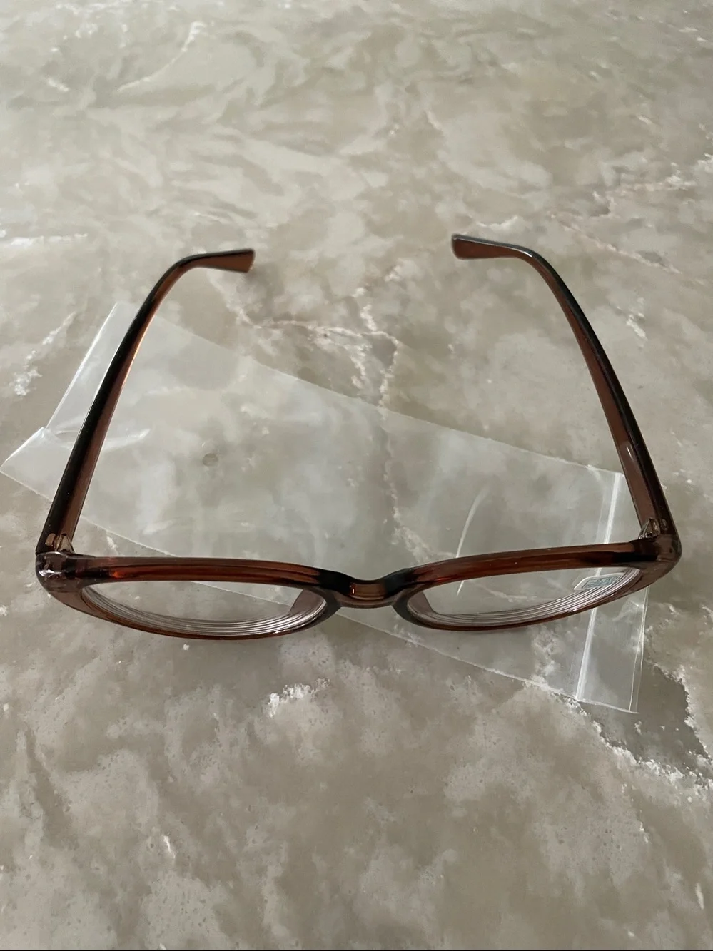 NWT brown cat eye minus glasses - 2.50 near sighted lens myopia